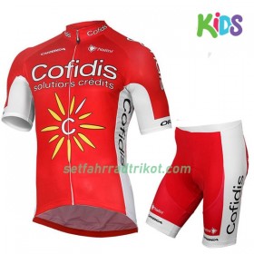 Fahrradbekleidung Radtrikot Kurzarm + Radhose Kurze 2017 Cofidis Pro Team Kinder N001 